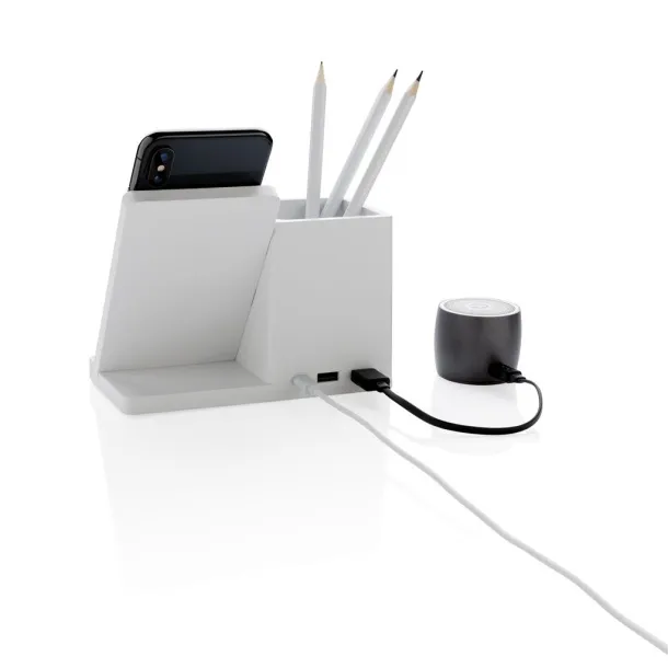  Ontario 5W wireless charger with pen holder White