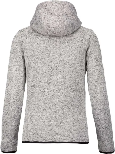  LADIES’ HEATHER HOODED JACKET - Proact Light Grey Mélange