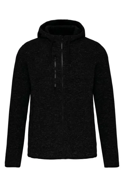  LADIES’ HEATHER HOODED JACKET - Proact Dark Grey Melange