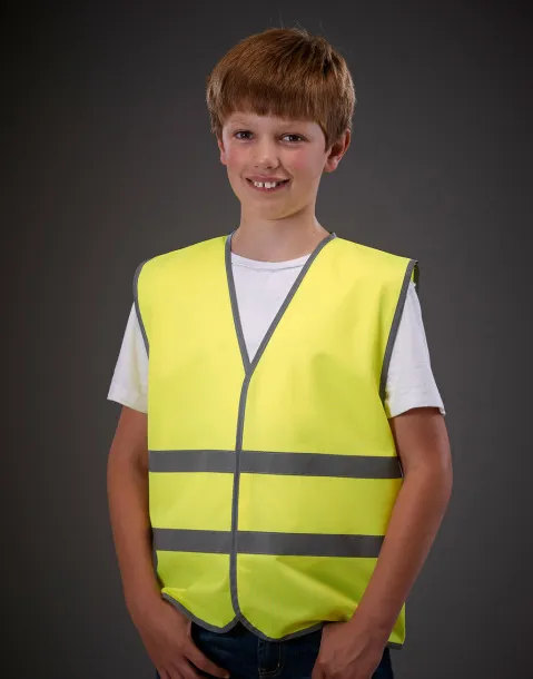  Kids Fluo Reflective Border Waistcoat - Yoko