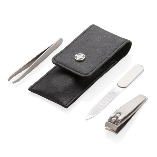  Swiss Peak 3pc manicure set Black