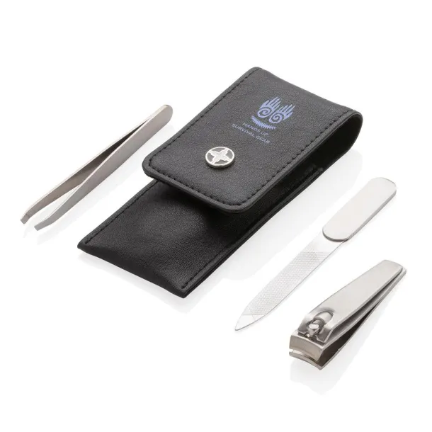  Swiss Peak 3pc manicure set Black