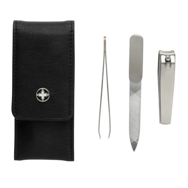  Swiss Peak 3pc manicure set Black