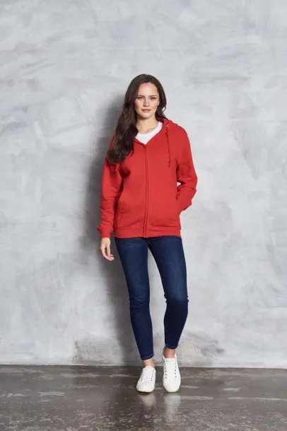 Trenirka s patentom, 280 g/m2 - Just Hoods Crvena