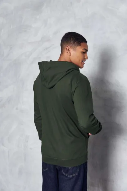  Trenirka s patentom, 280 g/m2 - Just Hoods Šumski zelena
