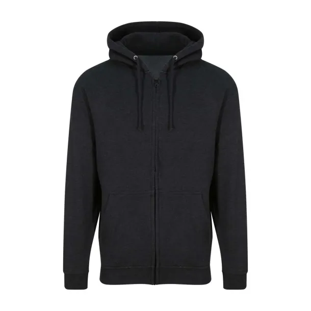 Trenirka s patentom, 280 g/m2 - Just Hoods Black Smoke