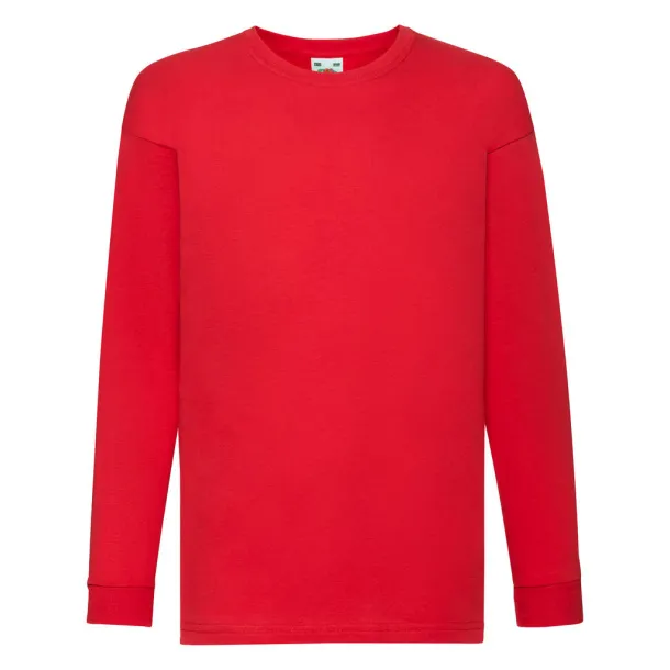  Valueweight dječja majica dugih rukava, 165 g/m² - Fruit of the Loom Crvena
