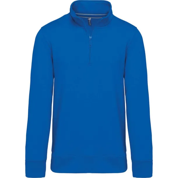  ZIPPED NECK SWEATSHIRT - Kariban Light Royal Blue