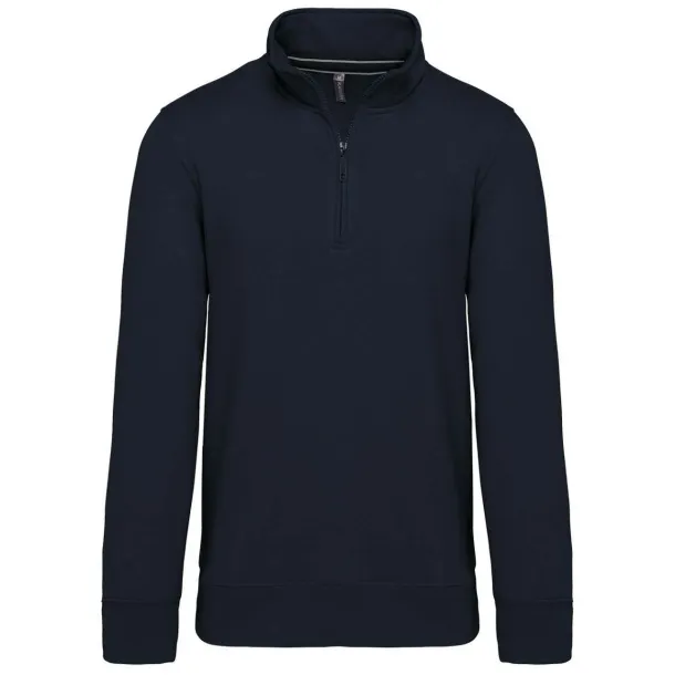  ZIPPED NECK SWEATSHIRT - Kariban Navy