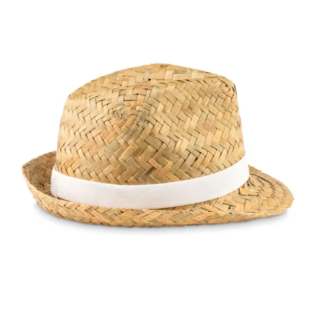 MONTEVIDEO Natural straw hat White