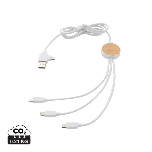  RCS recycled plastic Ontario 6-in-1 cable - XD Collection White 