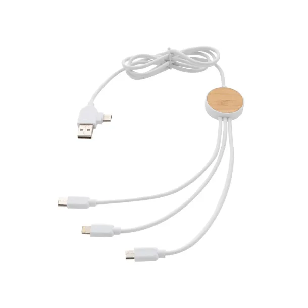  RCS recycled plastic Ontario 6-in-1 cable - XD Collection White 