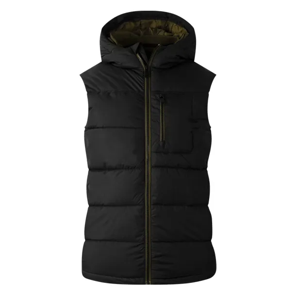 STORM LADY Hooded bodywarmer Black