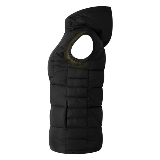 STORM LADY Hooded bodywarmer Black