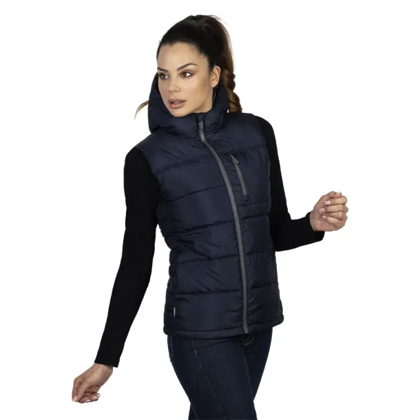 STORM LADY Hooded bodywarmer Blue