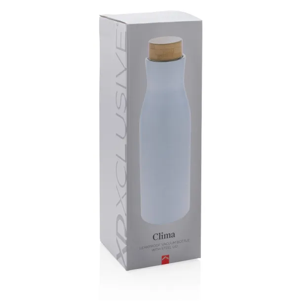  Clima leakproof vacuum bottle with steel lid - XD Xclusive White 