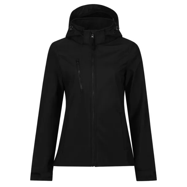  Women's Venturer 3-Layer Hooded Softshell Jacket - Regatta Professional Black