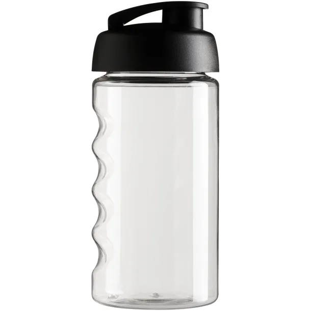 H2O Bop® 500 ml flip lid sport bottle - Unbranded White Solid black