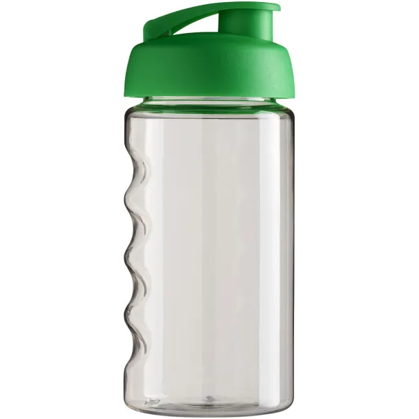 H2O Bop® 500 ml flip lid sport bottle - Unbranded White Green