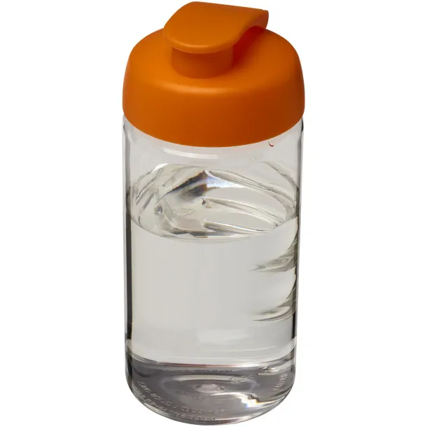 H2O Bop® 500 ml flip lid sport bottle - Unbranded White Orange