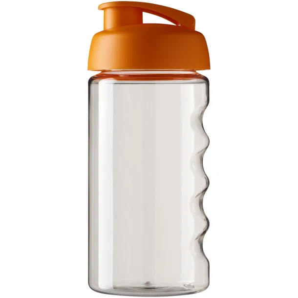 H2O Bop® 500 ml flip lid sport bottle - Unbranded White Orange