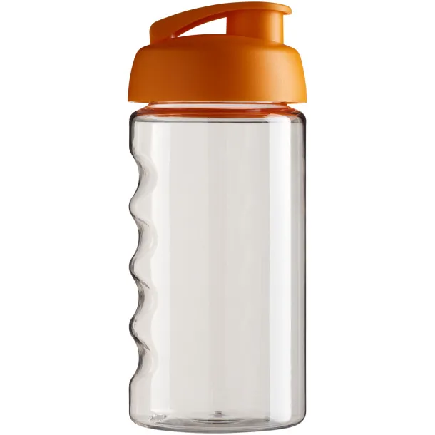 H2O Bop® 500 ml flip lid sport bottle - Unbranded White Orange