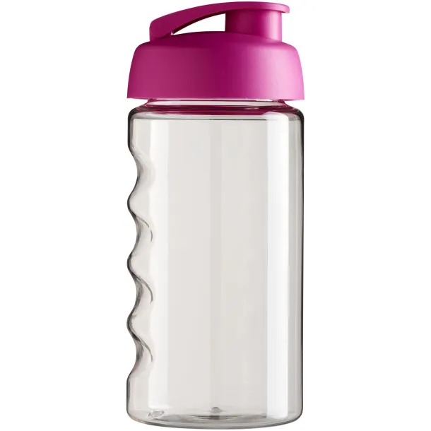 H2O Bop® 500 ml flip lid sport bottle - Unbranded White Transparent pink