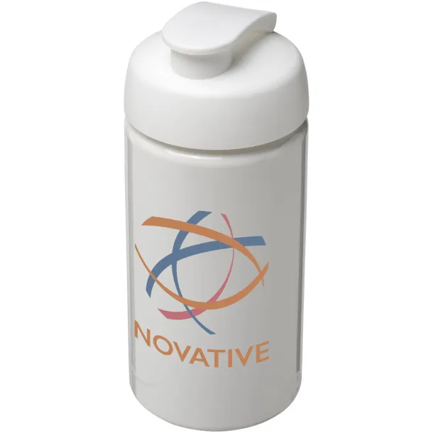 H2O Bop® 500 ml flip lid sport bottle - Unbranded White