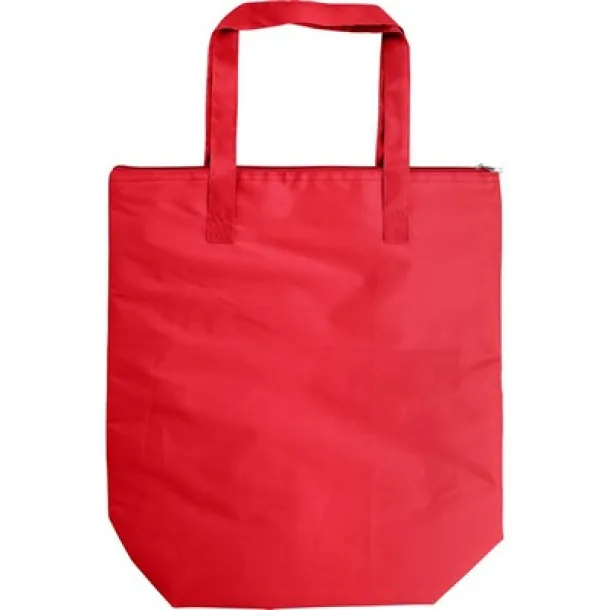  Foldable cooler bag, shopping bag red