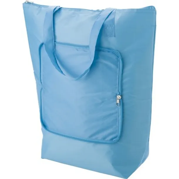  Foldable cooler bag, shopping bag light blue