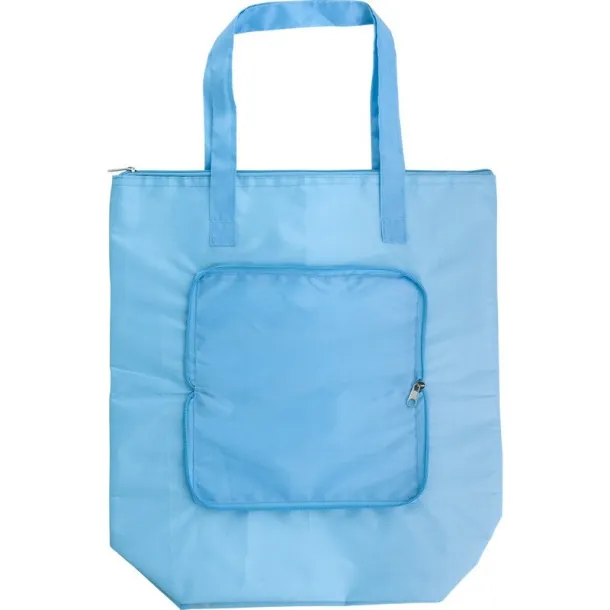  Foldable cooler bag, shopping bag light blue