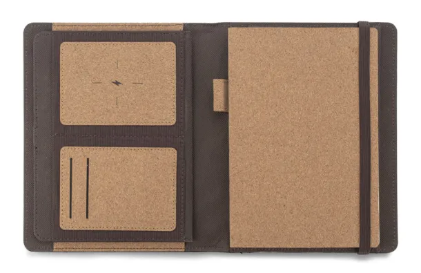 CHARCO Portfolio with wireless charger - Beechfield naturalny