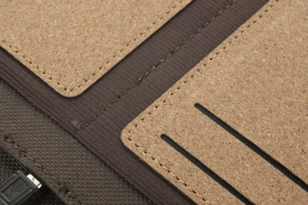 CHARCO Portfolio with wireless charger - Beechfield naturalny