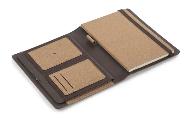 CHARCO Portfolio with wireless charger - Beechfield naturalny