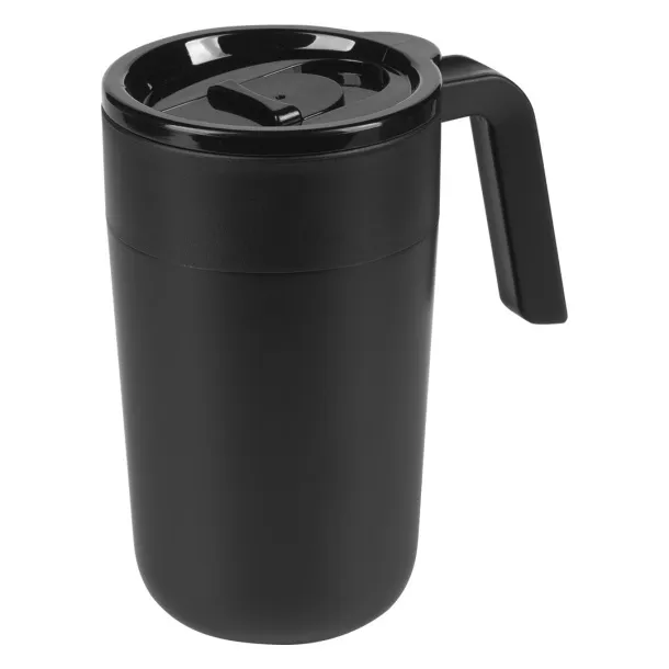 HOTTO Travel mug, 400 ml - CASTELLI Black