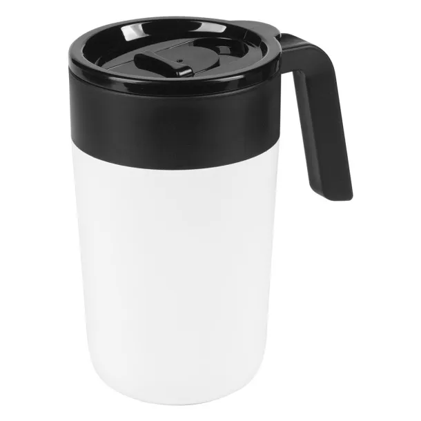 HOTTO Travel mug, 400 ml - CASTELLI White