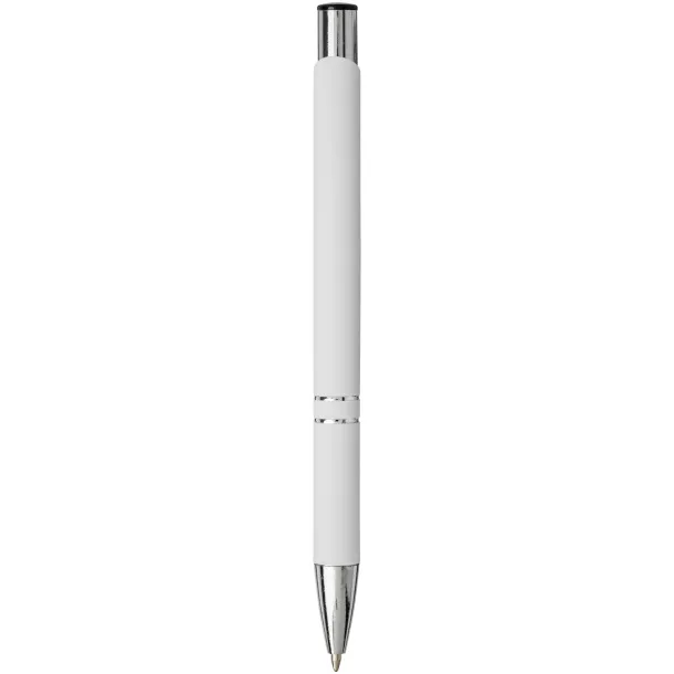 Moneta soft touch click ballpoint pen - Unbranded White