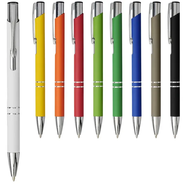 Moneta soft touch click ballpoint pen White