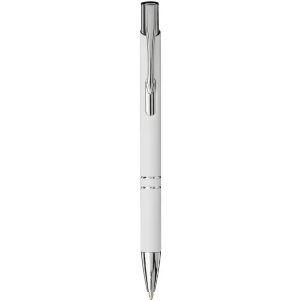 Moneta soft touch click ballpoint pen - Unbranded White