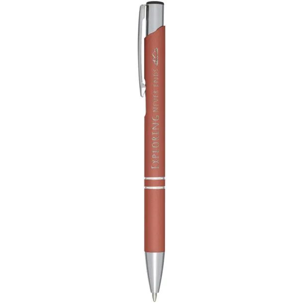 Moneta soft touch click ballpoint pen Brick