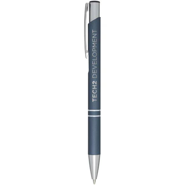 Moneta soft touch click ballpoint pen Hale Blue