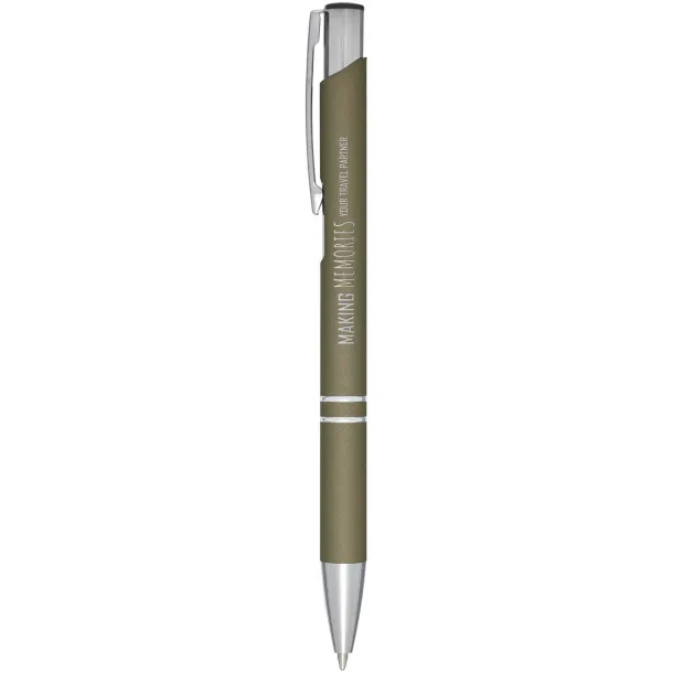 Moneta soft touch click ballpoint pen Forest green