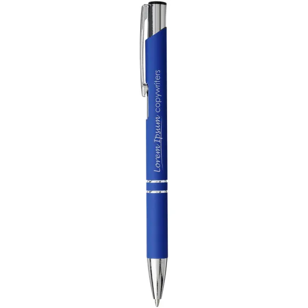 Moneta soft touch click ballpoint pen Royal blue