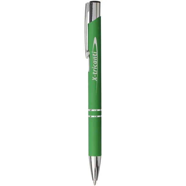 Moneta soft touch click ballpoint pen Green