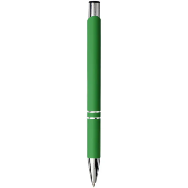 Moneta soft touch click ballpoint pen Green