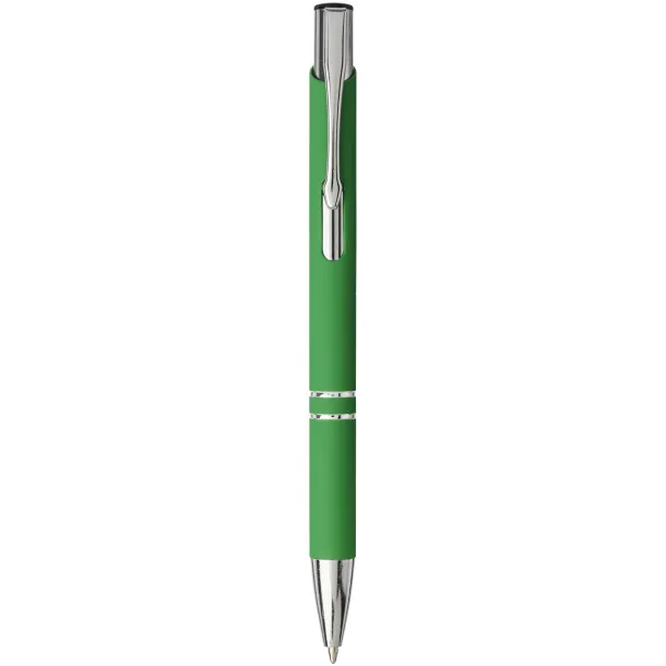 Moneta soft touch click ballpoint pen Green