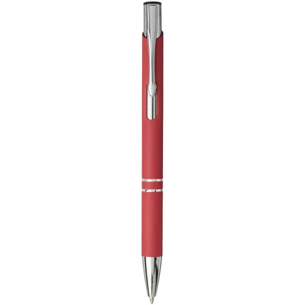 Moneta soft touch click ballpoint pen Red