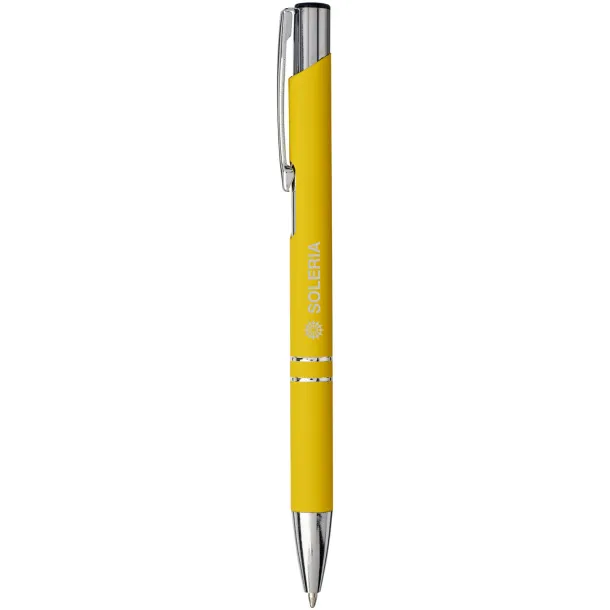 Moneta soft touch click ballpoint pen - Unbranded Yellow