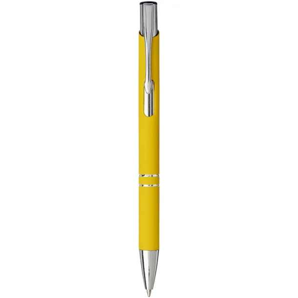 Moneta soft touch click ballpoint pen Yellow