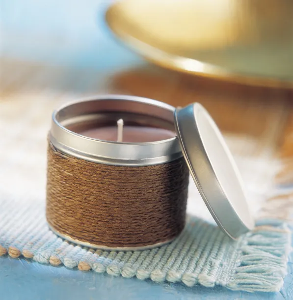 Scendle scented candle, vanilla Brown Silver